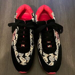 New • Tory Burch Floral Neon Sneakers